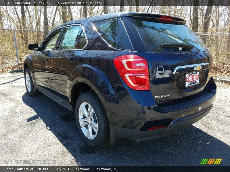Blue Velvet Metallic / Jet Black 2017 Chevrolet Equinox LS