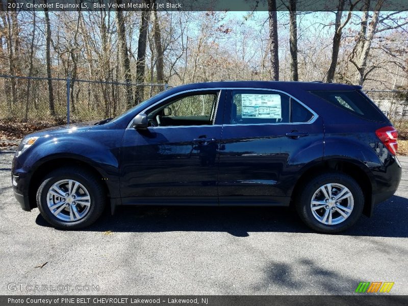 Blue Velvet Metallic / Jet Black 2017 Chevrolet Equinox LS