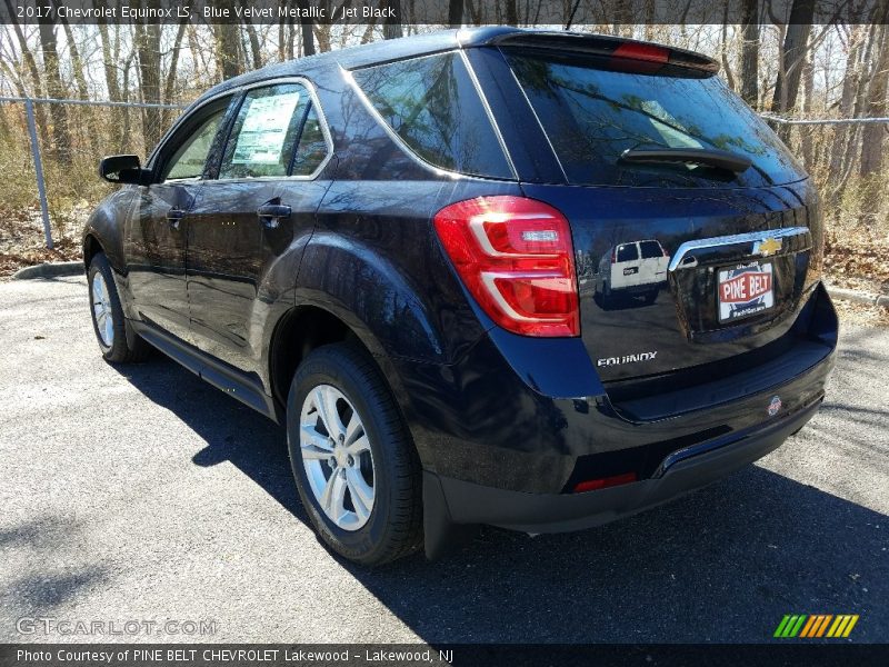 Blue Velvet Metallic / Jet Black 2017 Chevrolet Equinox LS