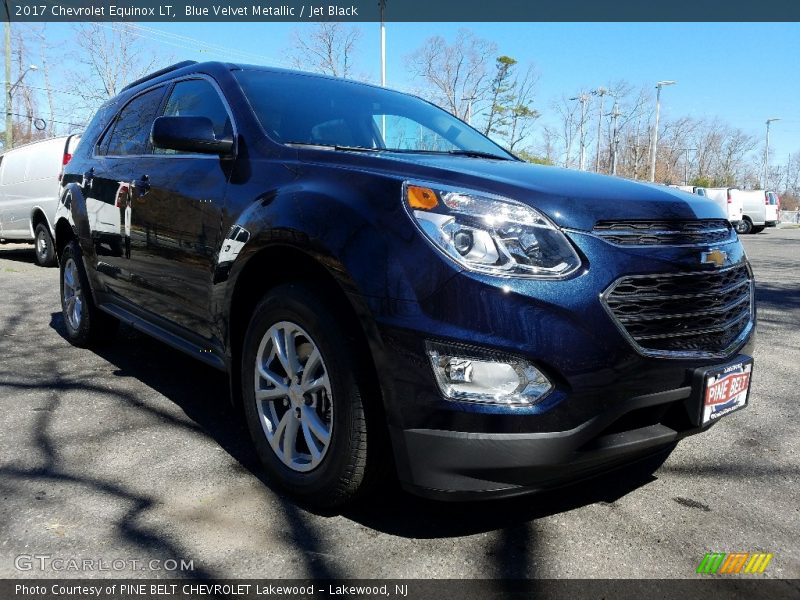 Blue Velvet Metallic / Jet Black 2017 Chevrolet Equinox LT