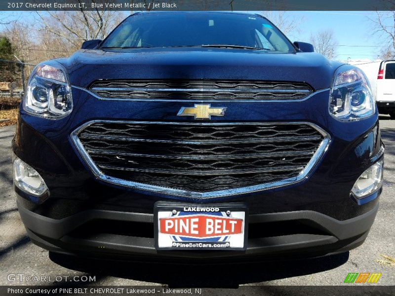 Blue Velvet Metallic / Jet Black 2017 Chevrolet Equinox LT
