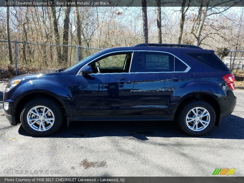Blue Velvet Metallic / Jet Black 2017 Chevrolet Equinox LT
