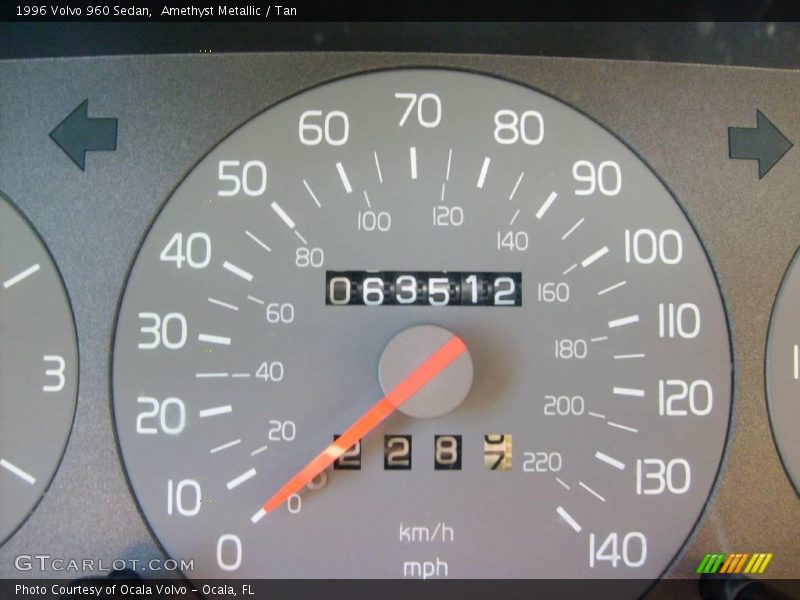 Amethyst Metallic / Tan 1996 Volvo 960 Sedan