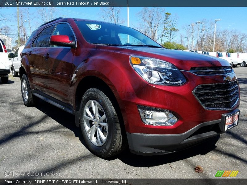 Siren Red Tintcoat / Jet Black 2017 Chevrolet Equinox LT