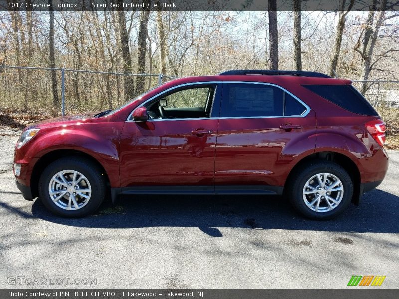 Siren Red Tintcoat / Jet Black 2017 Chevrolet Equinox LT