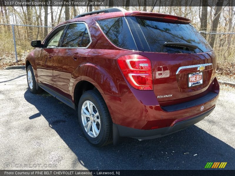 Siren Red Tintcoat / Jet Black 2017 Chevrolet Equinox LT