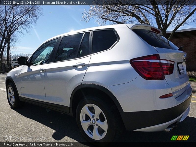 Titanium Silver Metallic / Black 2012 BMW X3 xDrive 28i