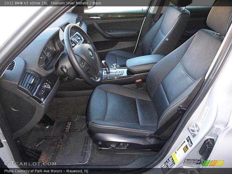 Titanium Silver Metallic / Black 2012 BMW X3 xDrive 28i