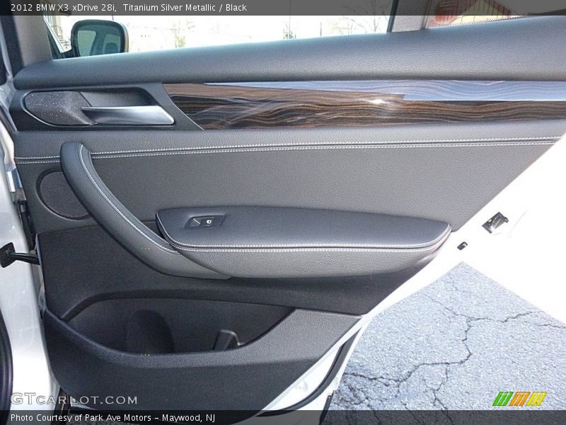 Titanium Silver Metallic / Black 2012 BMW X3 xDrive 28i