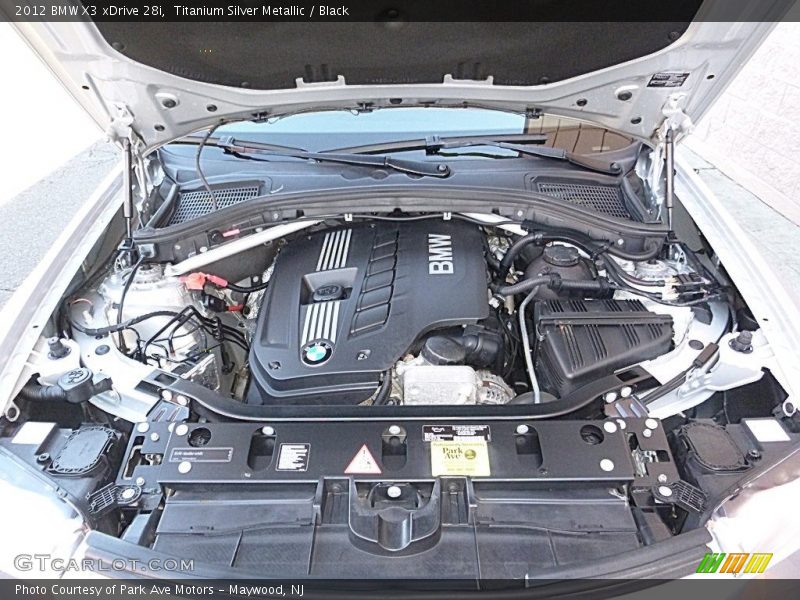 Titanium Silver Metallic / Black 2012 BMW X3 xDrive 28i