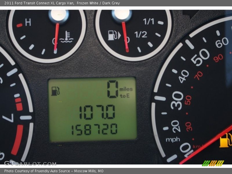 Frozen White / Dark Grey 2011 Ford Transit Connect XL Cargo Van