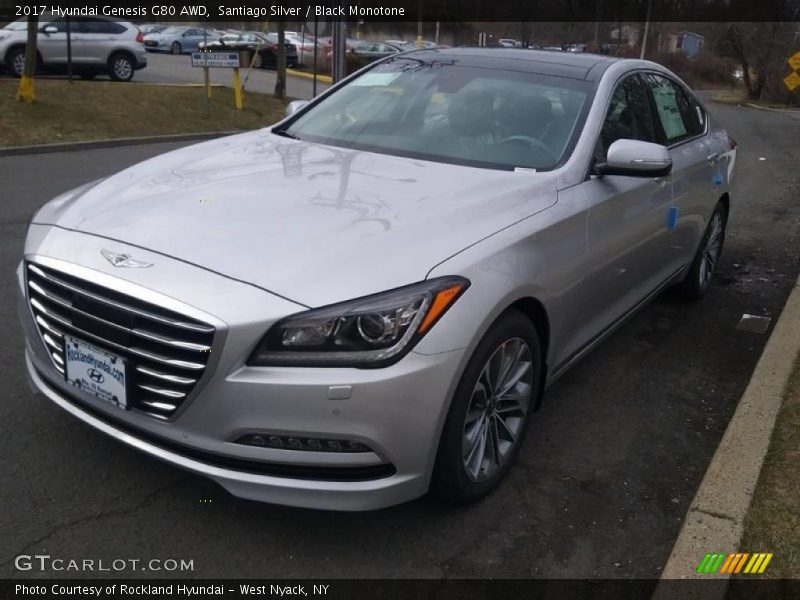 Santiago Silver / Black Monotone 2017 Hyundai Genesis G80 AWD