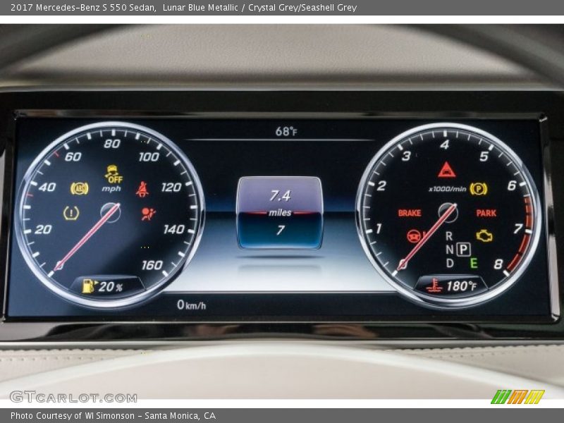  2017 S 550 Sedan 550 Sedan Gauges