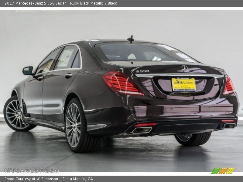 Ruby Black Metallic / Black 2017 Mercedes-Benz S 550 Sedan