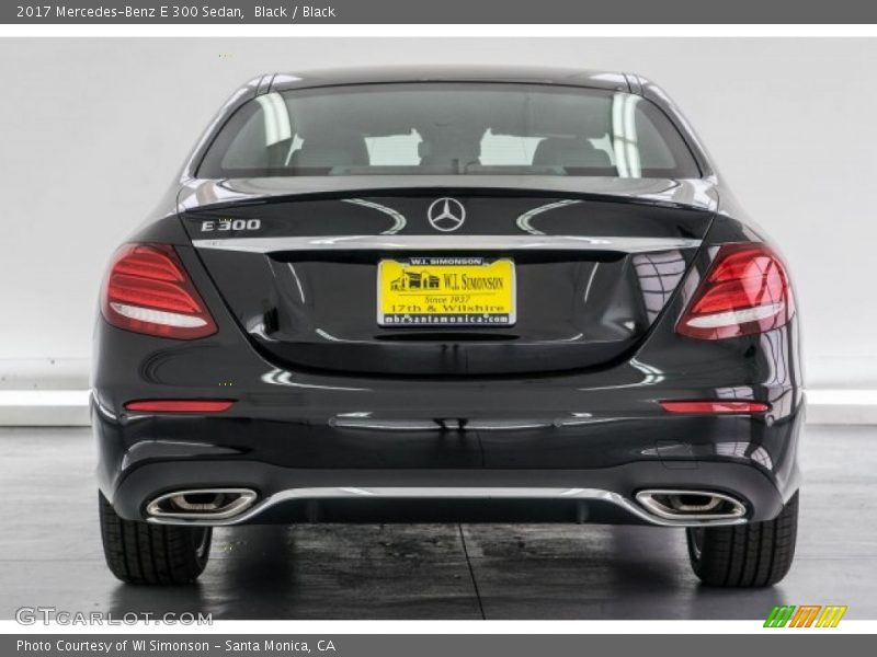 Black / Black 2017 Mercedes-Benz E 300 Sedan