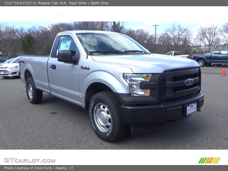 Ingot Silver / Earth Gray 2017 Ford F150 XL Regular Cab 4x4