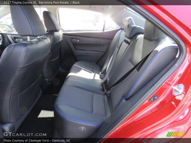 Rear Seat of 2017 Corolla SE