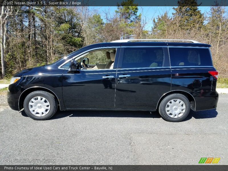 Super Black / Beige 2012 Nissan Quest 3.5 S