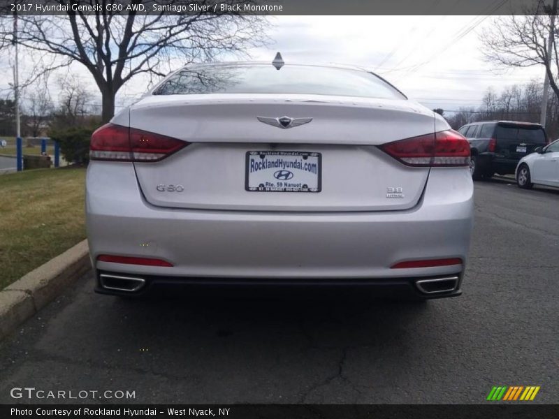 Santiago Silver / Black Monotone 2017 Hyundai Genesis G80 AWD