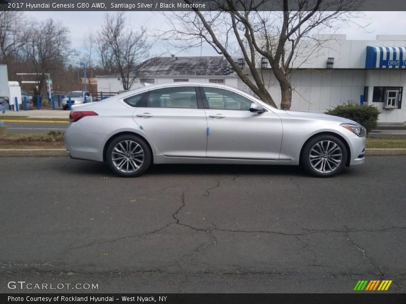 Santiago Silver / Black Monotone 2017 Hyundai Genesis G80 AWD