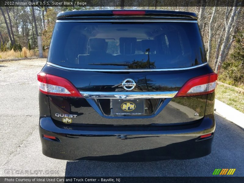 Super Black / Beige 2012 Nissan Quest 3.5 S