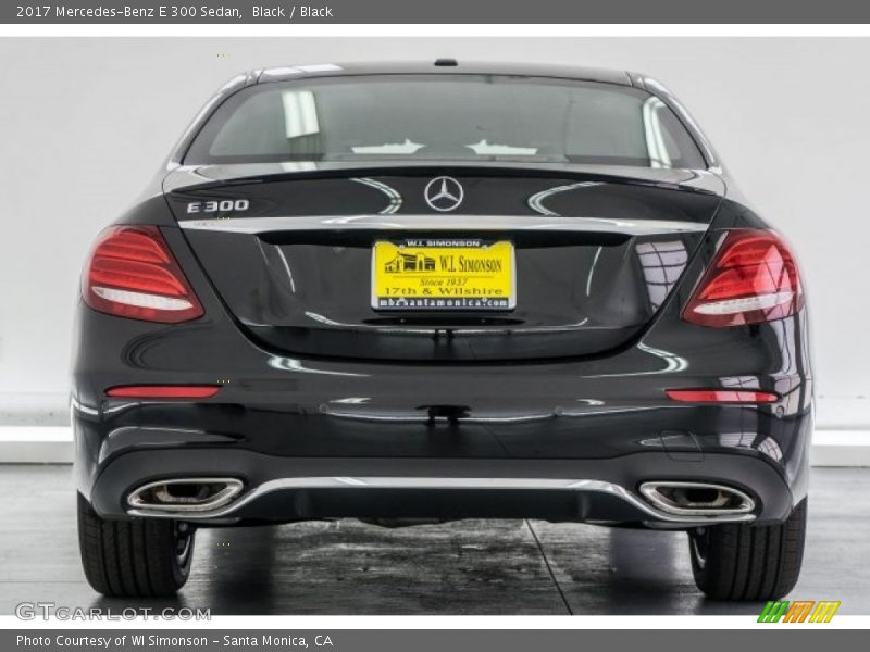Black / Black 2017 Mercedes-Benz E 300 Sedan