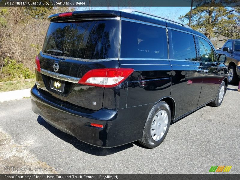 Super Black / Beige 2012 Nissan Quest 3.5 S