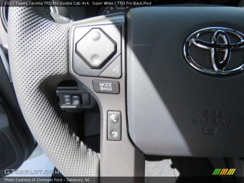 Super White / TRD Pro Black/Red 2017 Toyota Tacoma TRD Pro Double Cab 4x4