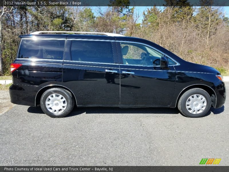 Super Black / Beige 2012 Nissan Quest 3.5 S