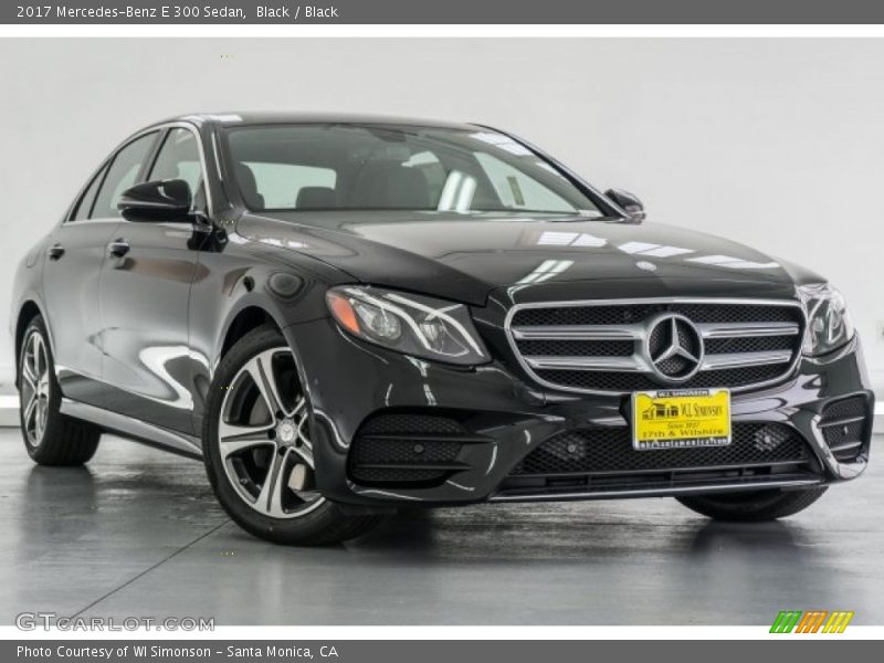 Black / Black 2017 Mercedes-Benz E 300 Sedan