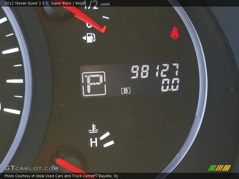 Super Black / Beige 2012 Nissan Quest 3.5 S