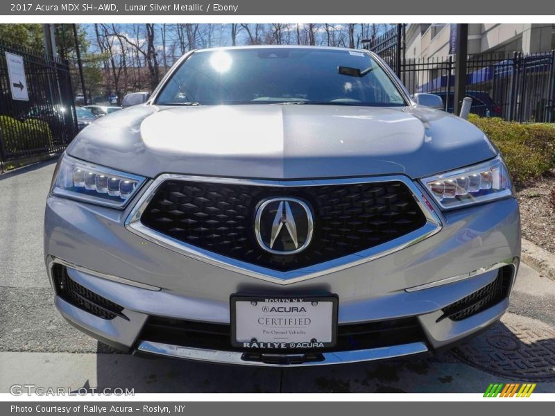 Lunar Silver Metallic / Ebony 2017 Acura MDX SH-AWD