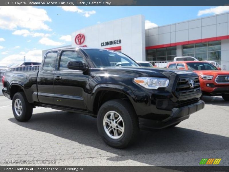 Black / Cement Gray 2017 Toyota Tacoma SR Access Cab 4x4