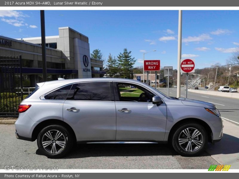 Lunar Silver Metallic / Ebony 2017 Acura MDX SH-AWD
