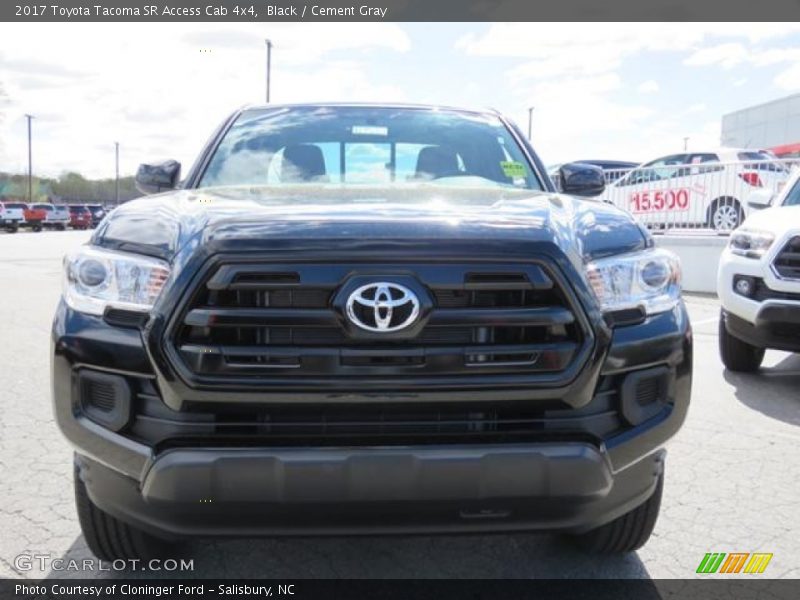 Black / Cement Gray 2017 Toyota Tacoma SR Access Cab 4x4