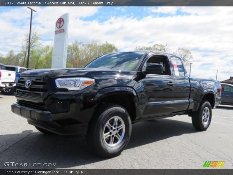 Black / Cement Gray 2017 Toyota Tacoma SR Access Cab 4x4