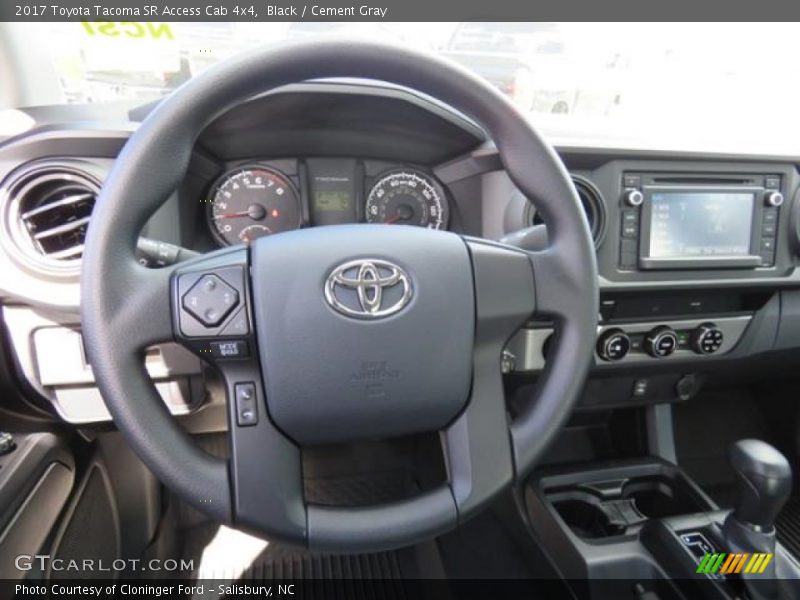 Black / Cement Gray 2017 Toyota Tacoma SR Access Cab 4x4