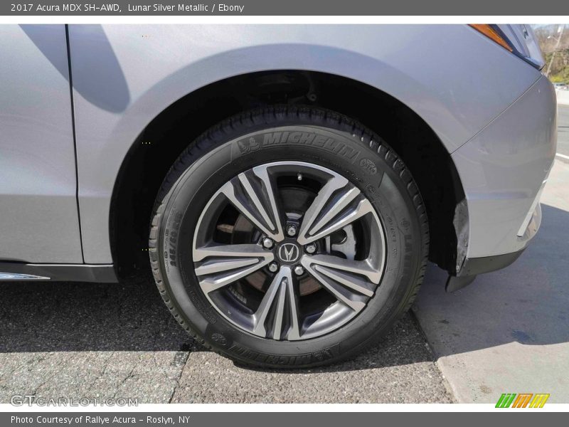 Lunar Silver Metallic / Ebony 2017 Acura MDX SH-AWD