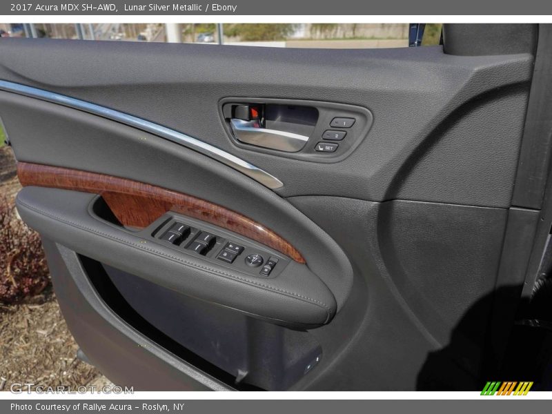 Lunar Silver Metallic / Ebony 2017 Acura MDX SH-AWD