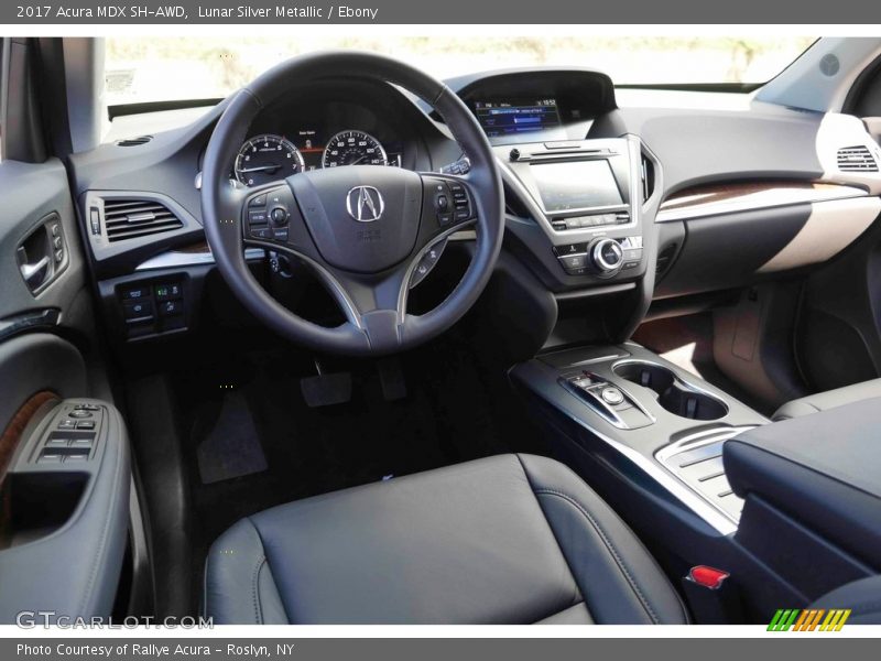 Lunar Silver Metallic / Ebony 2017 Acura MDX SH-AWD