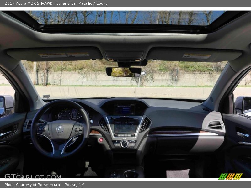 Lunar Silver Metallic / Ebony 2017 Acura MDX SH-AWD