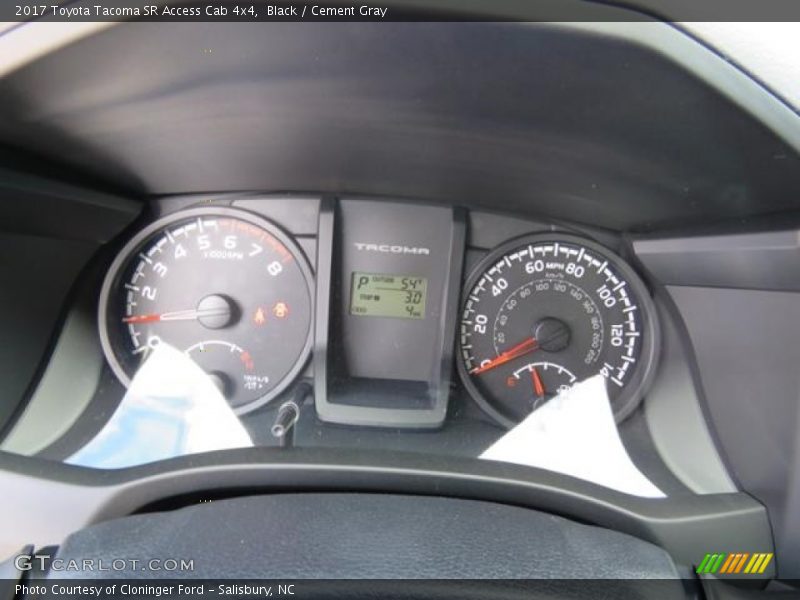 Black / Cement Gray 2017 Toyota Tacoma SR Access Cab 4x4