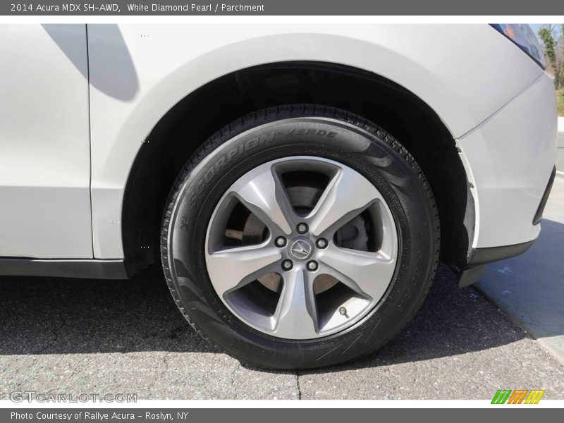 White Diamond Pearl / Parchment 2014 Acura MDX SH-AWD