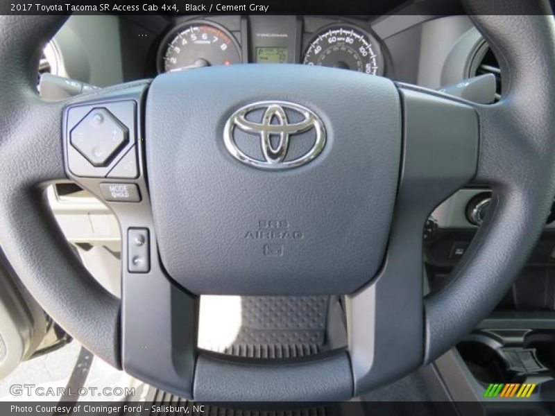 Black / Cement Gray 2017 Toyota Tacoma SR Access Cab 4x4