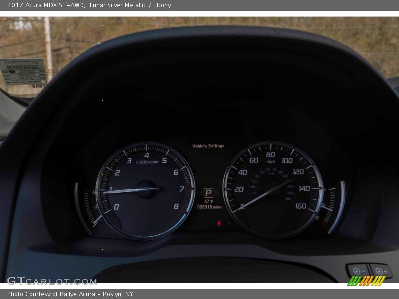Lunar Silver Metallic / Ebony 2017 Acura MDX SH-AWD