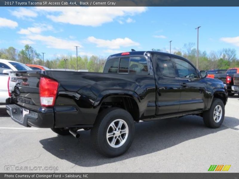 Black / Cement Gray 2017 Toyota Tacoma SR Access Cab 4x4