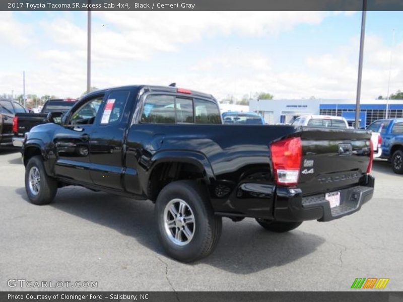 Black / Cement Gray 2017 Toyota Tacoma SR Access Cab 4x4
