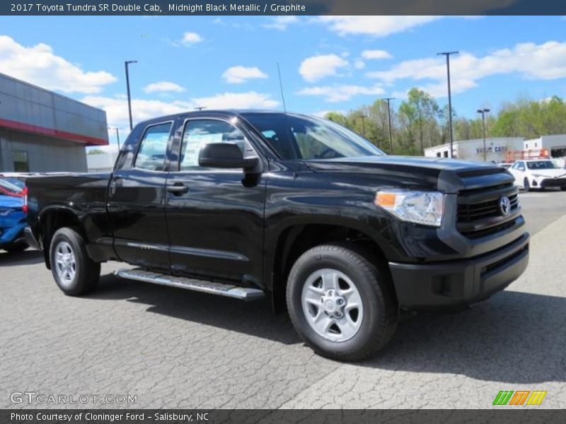 Midnight Black Metallic / Graphite 2017 Toyota Tundra SR Double Cab
