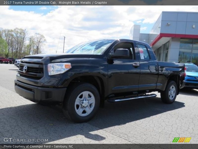 Midnight Black Metallic / Graphite 2017 Toyota Tundra SR Double Cab