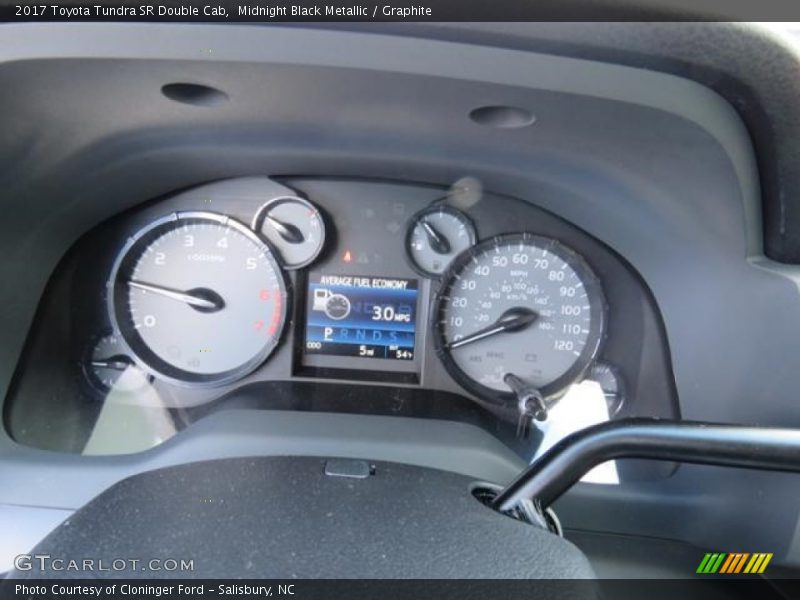 Midnight Black Metallic / Graphite 2017 Toyota Tundra SR Double Cab